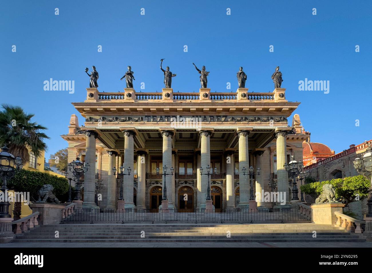 Teatro Juarez nello storico quartiere Centro di Guanajuato, Messico. Foto Stock