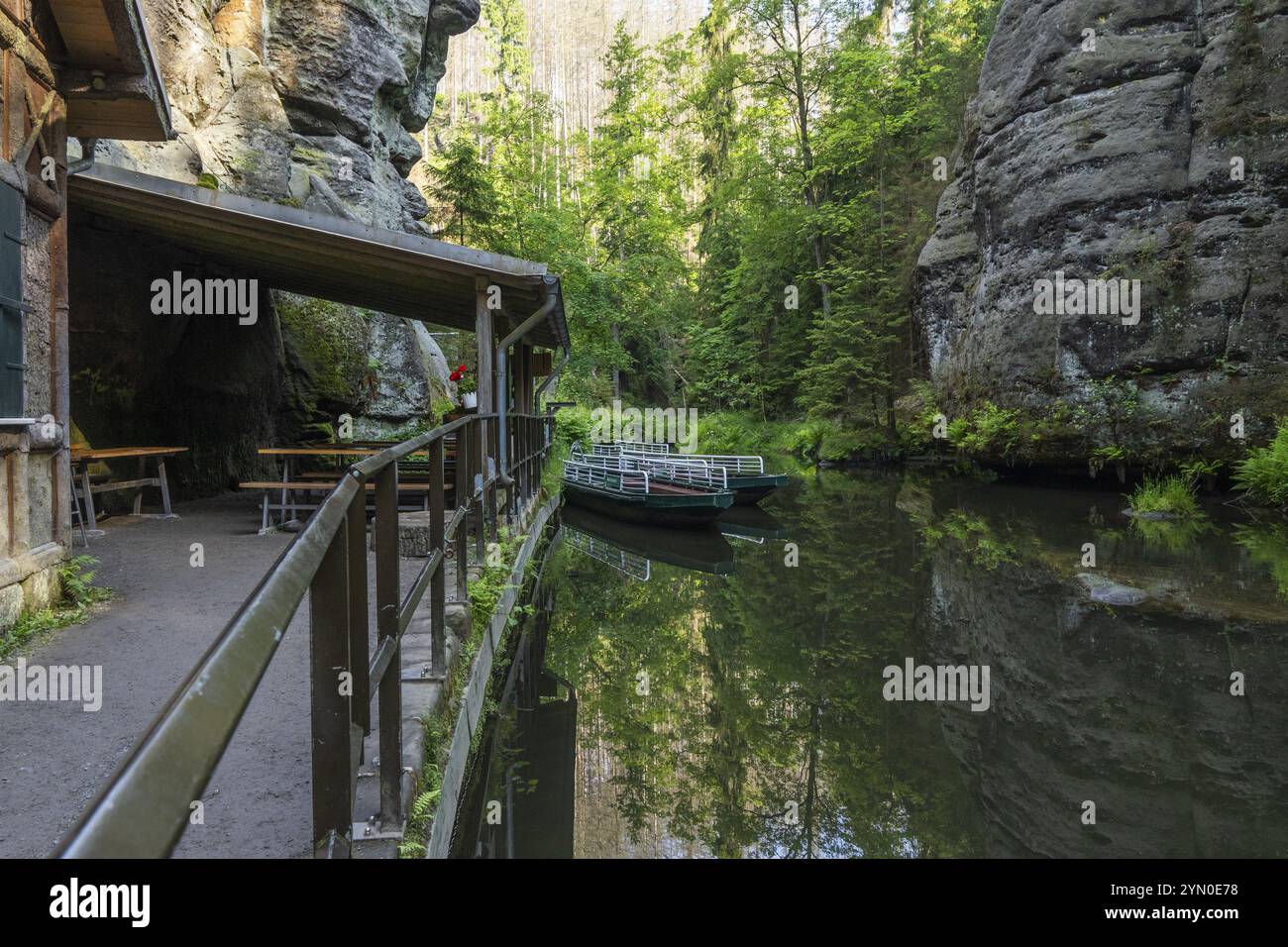 Serratura superiore nella Svizzera sassone Foto Stock