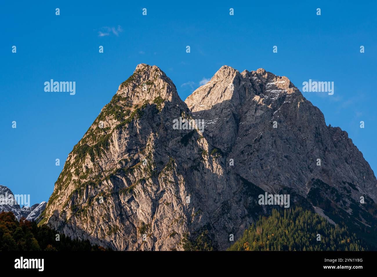 Vista delle Alpi Bavaresi, Germania. Foto Stock