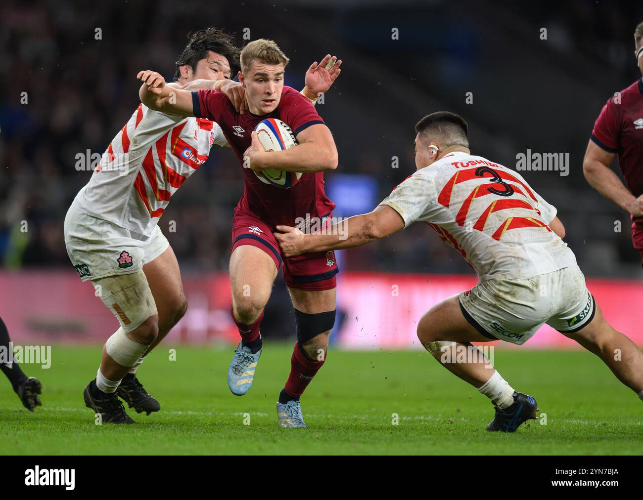 Londra, Regno Unito. 24 novembre 2024. Inghilterra contro Giappone - serie delle Nazioni autunnali - Twickenham. Jack van Poortvliet entra in Inghilterra. Crediti immagine: Mark Pain / Alamy Live News Foto Stock