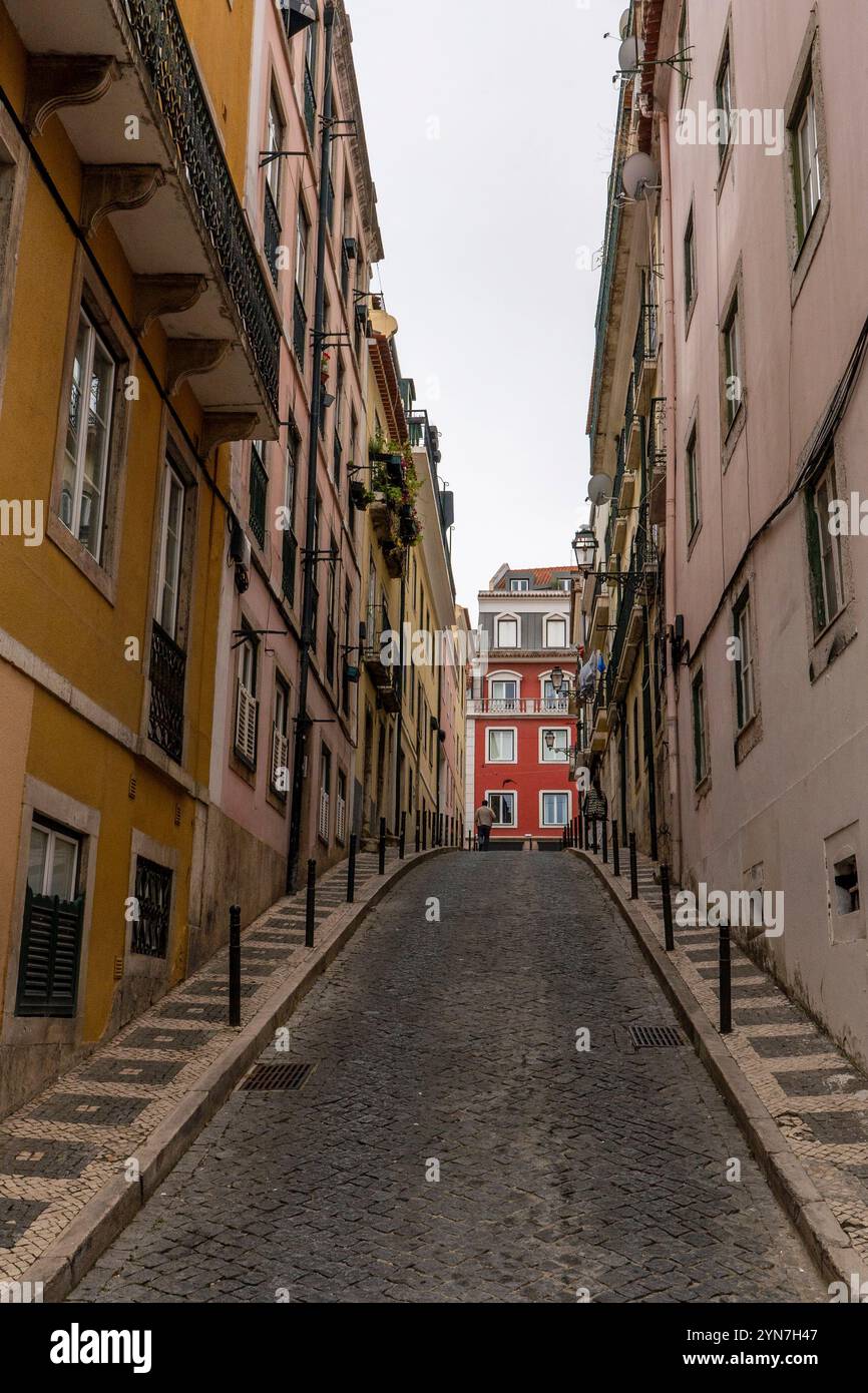Travessa Joao De Deus nel quartiere Baixa -Chiado, Lisbona, Portogallo. Foto Stock