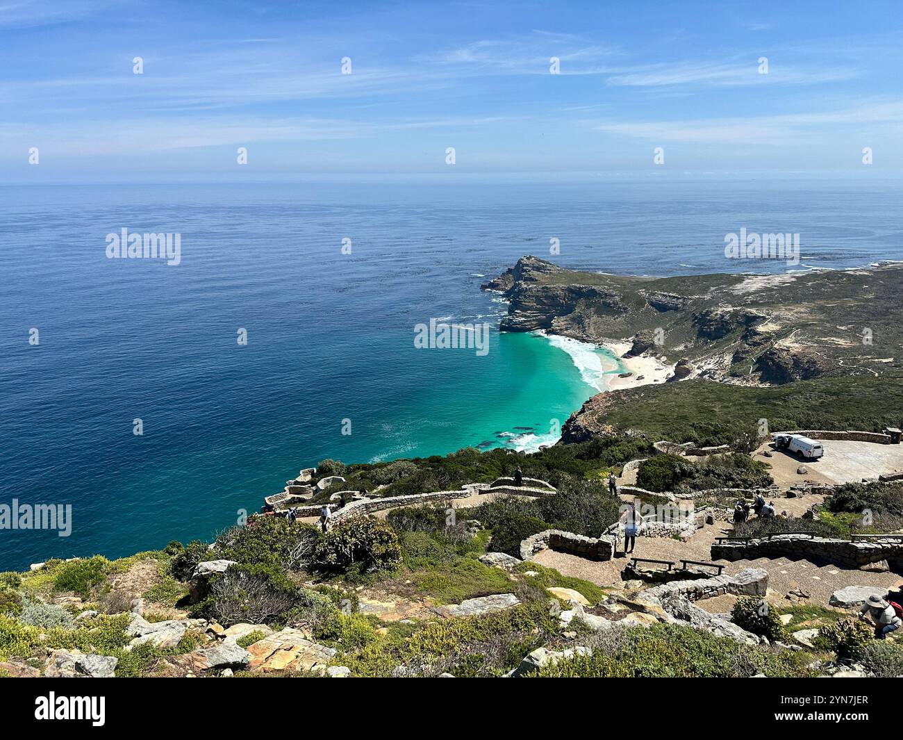 Cape Point, paesaggio del Sud Africa - Immagine stock catturata con smartphone