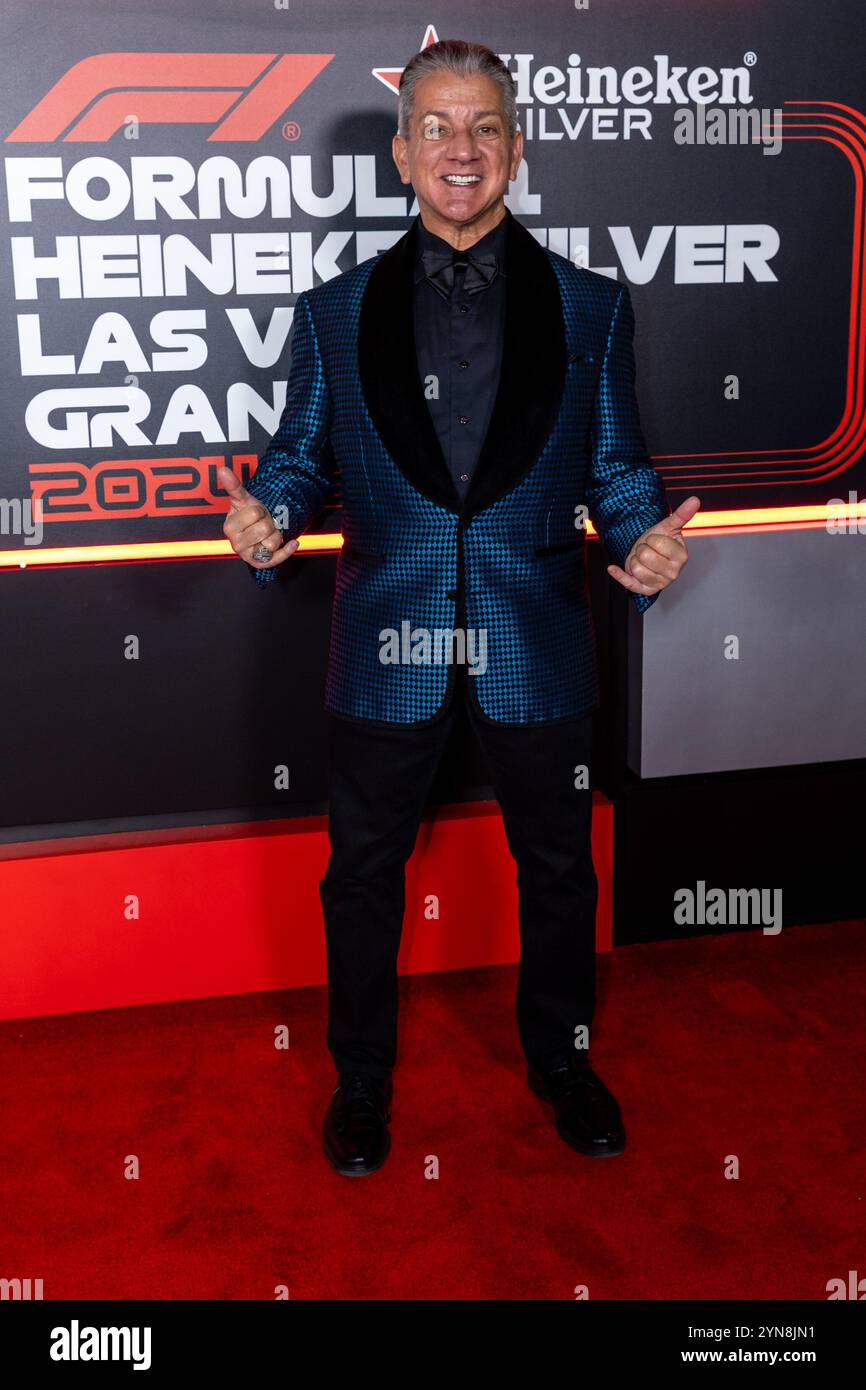 Bruce buffer partecipa alla FORMULA 1 HEINEKEN SILVER LAS VEGAS GRAND PRIX 2024 Red Carpet all'F1 Paddock di Las VEGAS, Nevada, il 23 novembre 2024. (Foto di Travis P Ball/Sipa USA) Foto Stock