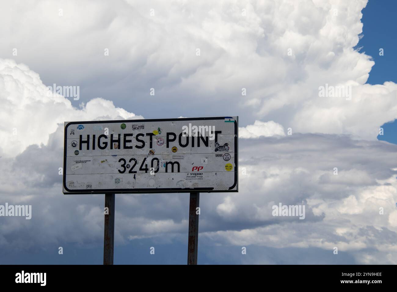 Il punto più alto dell'Africa meridionale è a Mokhotlong, nel regno montano del Lesotho Foto Stock