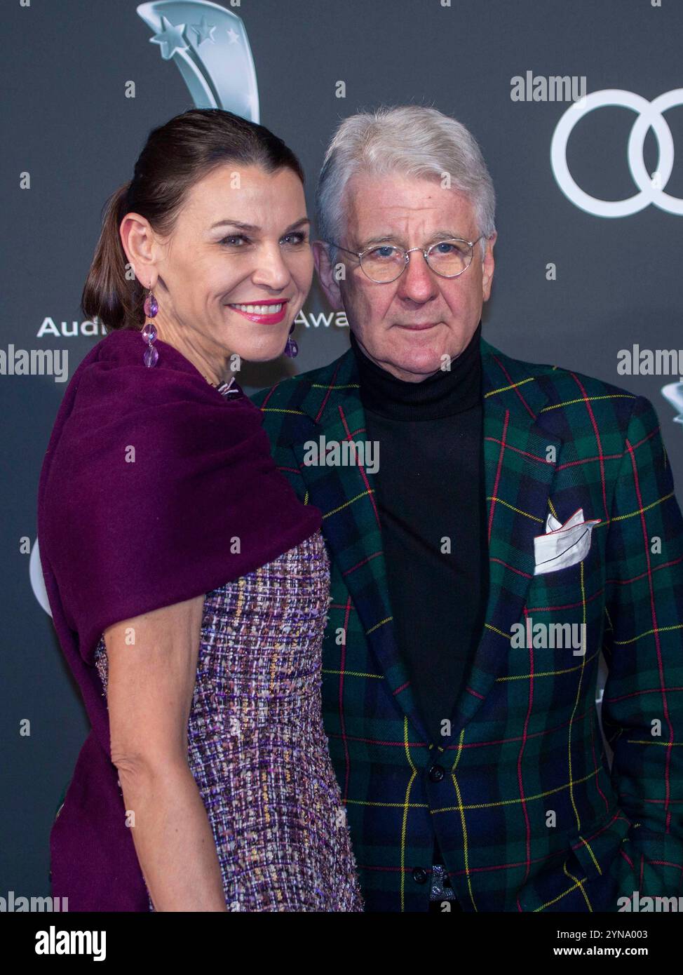 FOTO D'ARCHIVIO: Marcel REIF avrà 75 anni il 27 novembre 2024, Marcel REIF, presentatore sportivo e moglie Marion KIECHLE. AUDI GENERATION AWARD 2019, il 4 dicembre 2019 a Monaco/HOTELBAYERISCHERHOF/Germania. Â Foto Stock