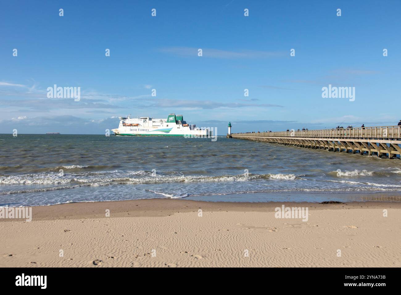 Francia, Pas de Calais, Cote d'Opale, Calais, traghetto della compagnia Irish Ferries che effettua la rotta Calais-dover Foto Stock