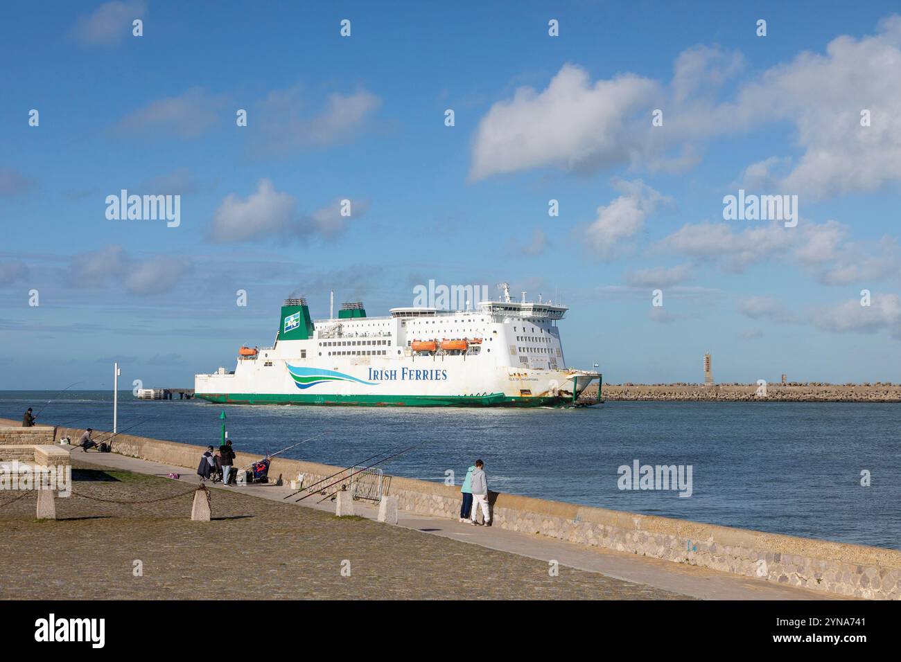 Francia, Pas de Calais, Cote d'Opale, Calais, traghetto della compagnia Irish Ferries che effettua la rotta Calais-dover Foto Stock