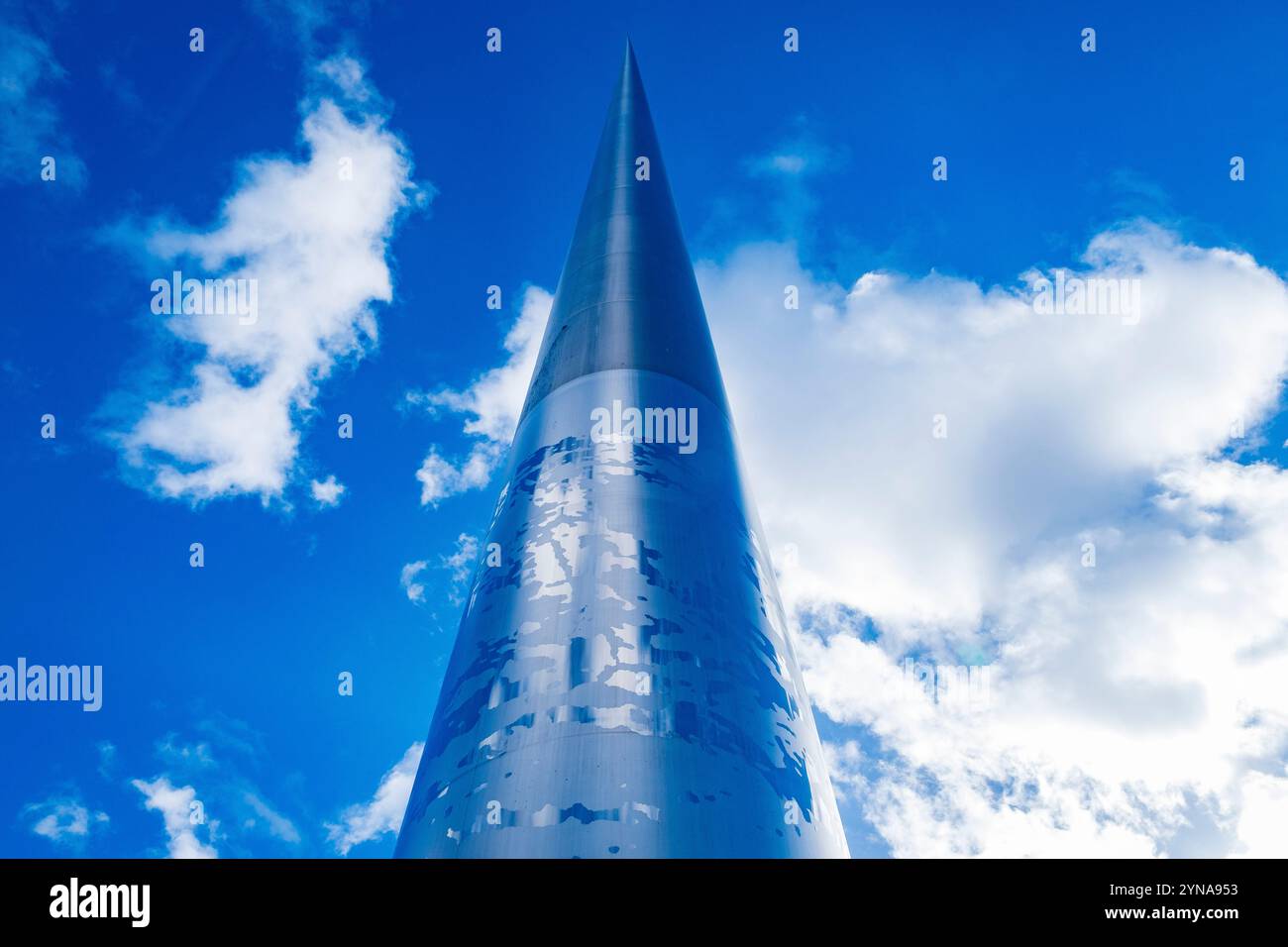 Repubblica d'Irlanda, Contea di Dublino, Dublino, Dublin Spire, Monumento alla luce di Ian Ritchie Architects su o'Connell Stree Foto Stock