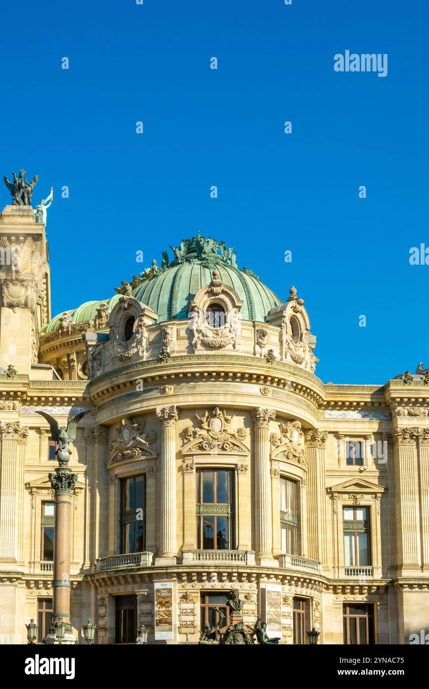 Francia, Parigi, l'Opera Garnier, facciata ovest Foto Stock