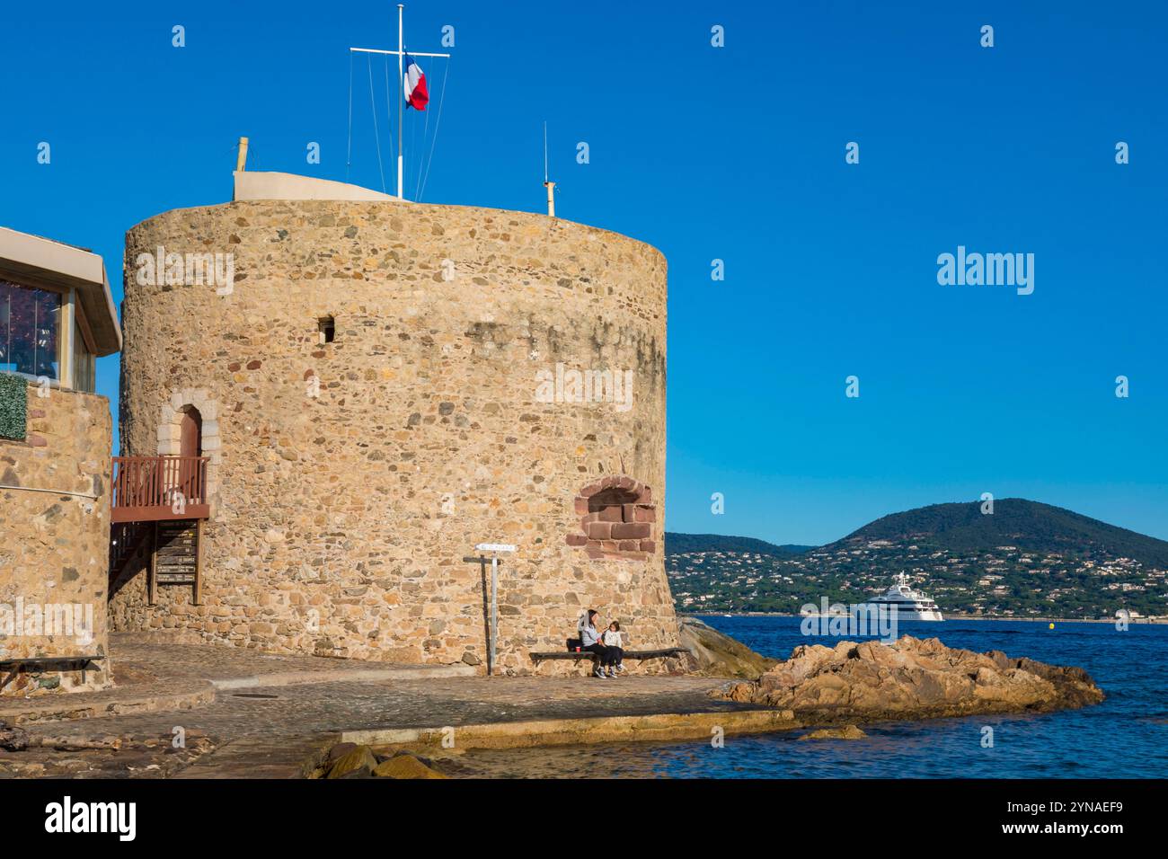 Francia, Var, Saint Tropez, Portalet tower Foto Stock