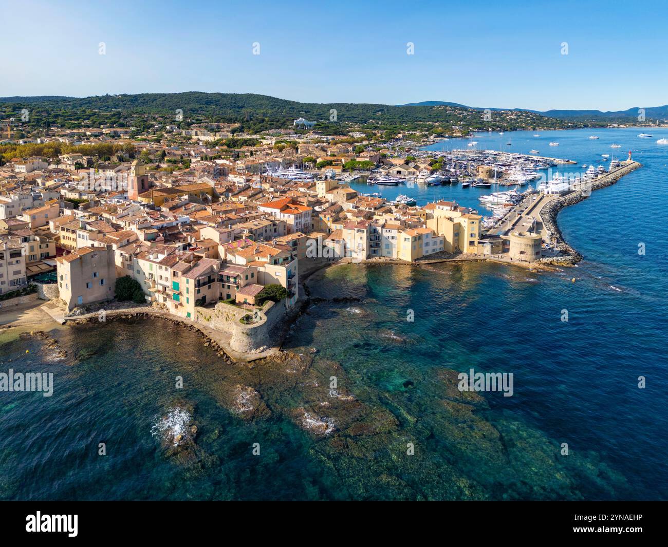 Francia, Var, Saint Tropez (vista aerea) Foto Stock