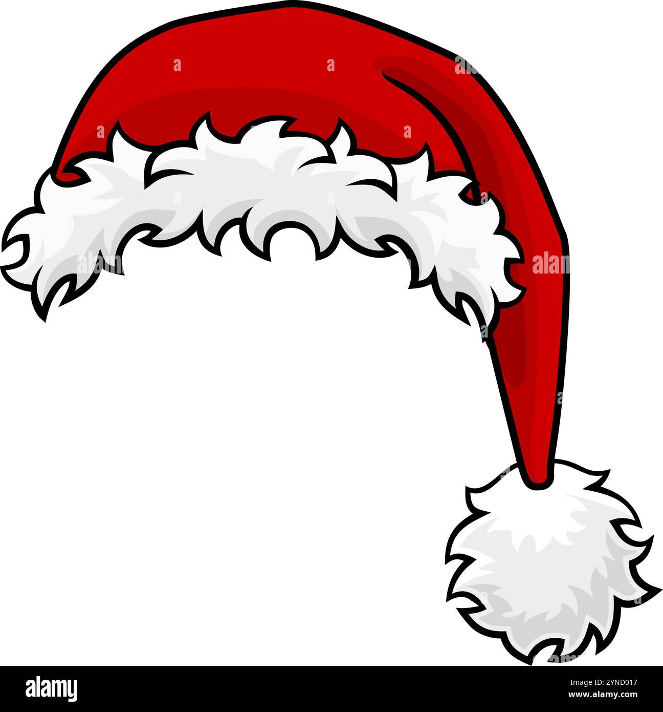 Babbo Natale cappello di Natale Cartoon Illustrazione Vettoriale