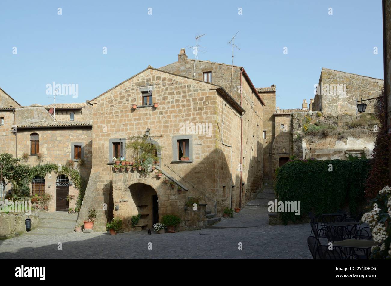 Civita di Bagnoregio, Viterbo, Lazio, Italia, Europa Foto Stock