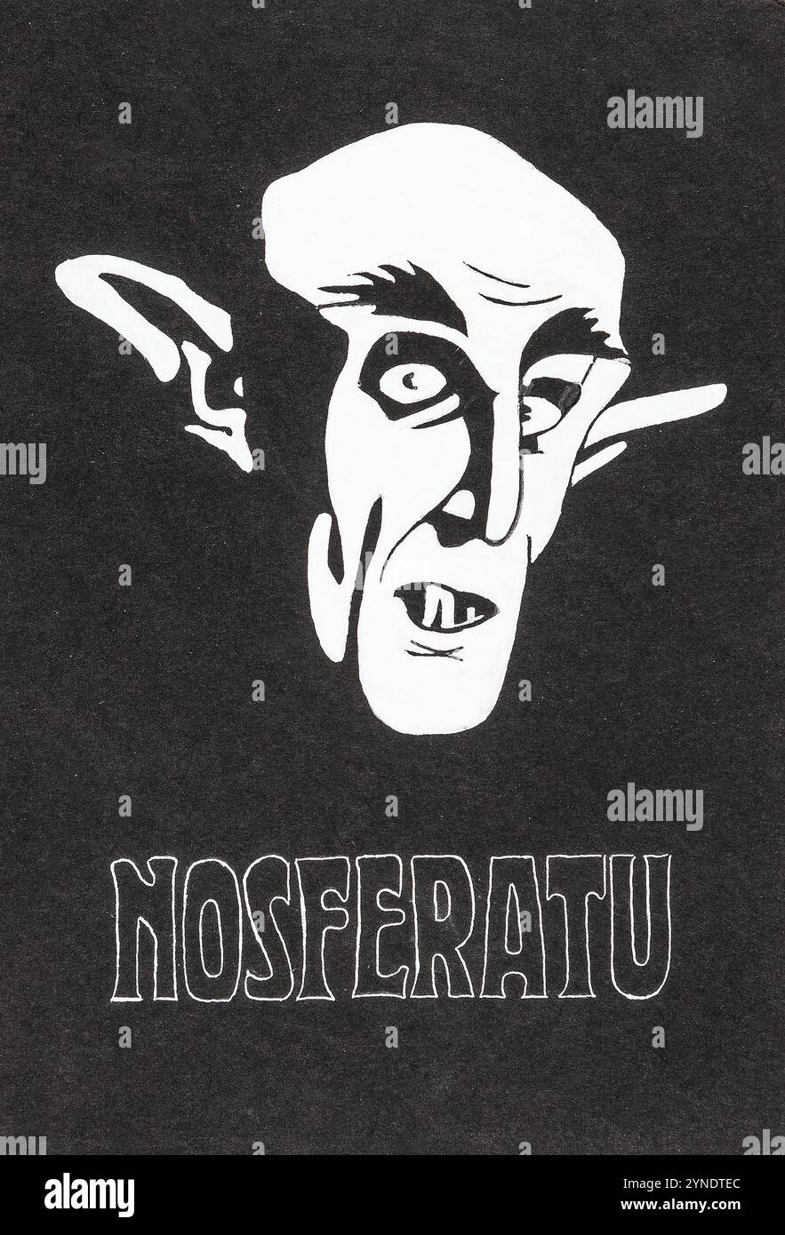 Nosferatu - A Symphony of Horror (titolo tedesco Nosferatu - Eine Symphonie des Grauens) è un film muto del 1922 diretto da F. W. Murnau e interpretato da Max Schreck nel ruolo del Conte Orlok Foto Stock