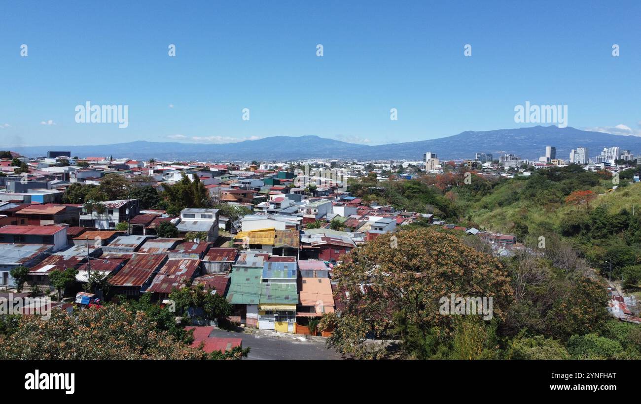 Paesaggi urbani della Costa Rica Foto Stock