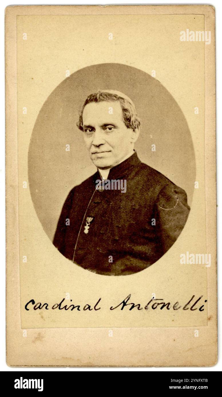 Cardinale Giacomo Antonelli, c. 1865-1875. Foto Stock