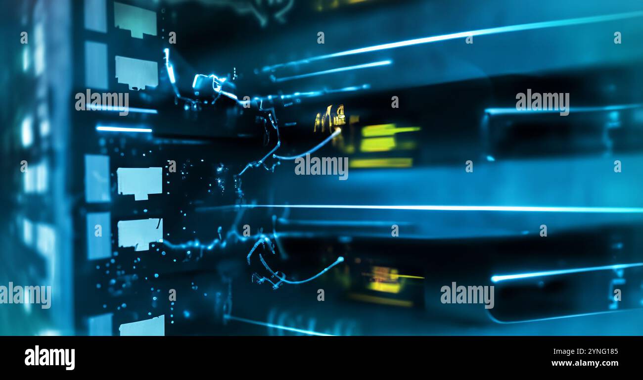 Vari collegamenti hardware nell'angolo che fanno funzionare le cose Foto Stock