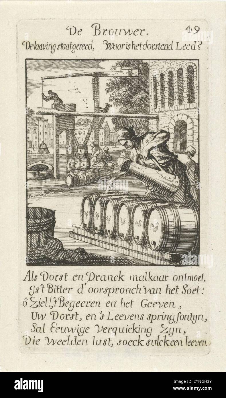 Caspar Luyken De Brouwer 1694. Foto Stock