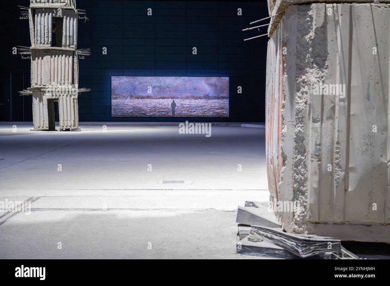 Pirelli HangarBicocca, i sette palazzi celesti, Anselm Kiefer Foto Stock