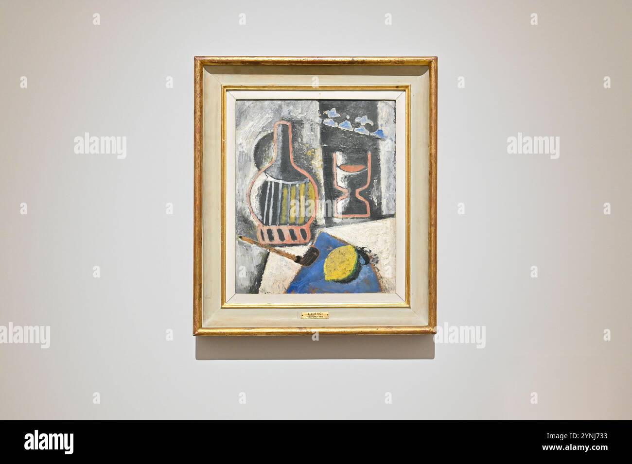 Trofeo Still Life Pipe, 1914 Ardengo soffici, museo del XX secolo, Milano Foto Stock