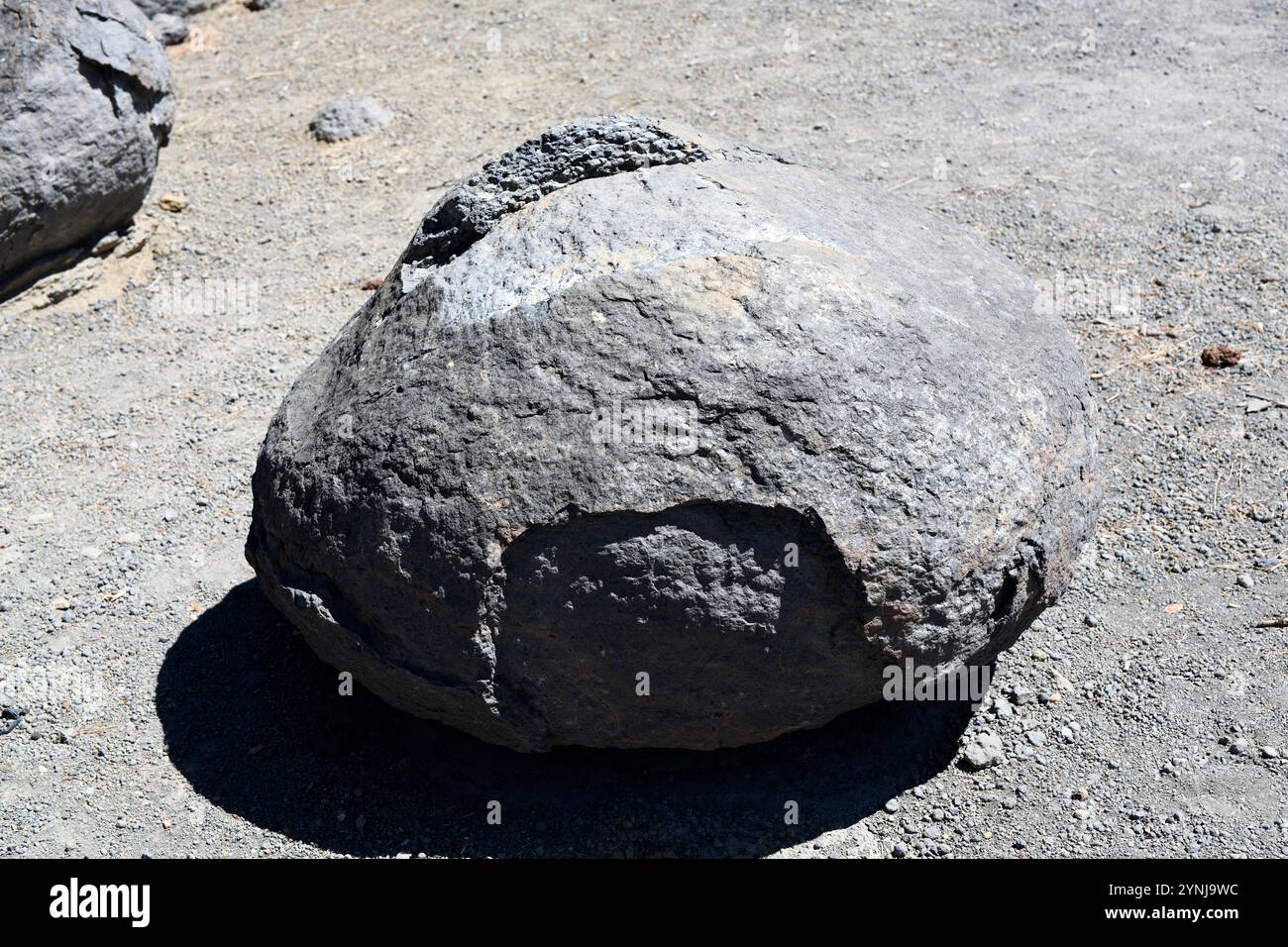 Palla di basalto. Vilaflor de Chasna, Tenerife, Isole Canarie, Spagna. Foto Stock