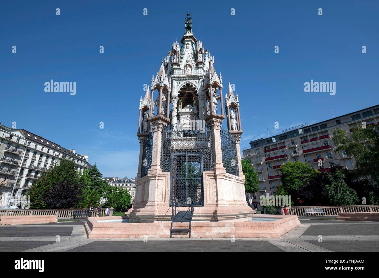 Svizzera, Svizzera, Canton Genève, Kanton Genf, cantone di Ginevra, Genève, Genf, Ginevra, ville, Stadt, città, città, monumento, Denkmal, memo Foto Stock