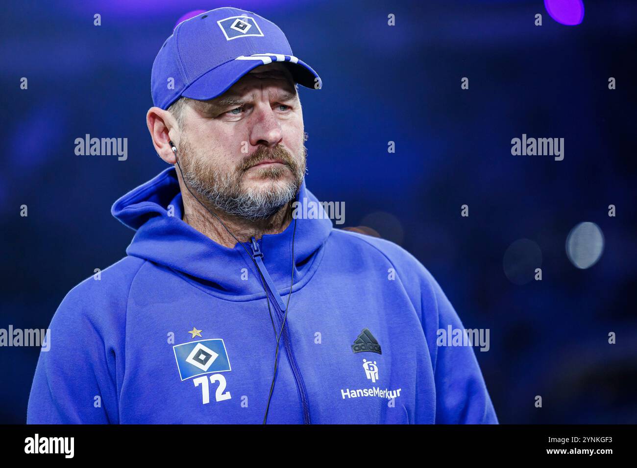 Firo : 23.11.2024, calcio, calcio, 2. Campionato, 2. Bundesliga, stagione 2024/2025, HSV Hamburg Hamburg Hamburg Hamburg - Schalke 04 coach Steffen Baumgart (HSV Hamburg Hamburg Hamburg Hamburg) Ritratto, Foto Stock