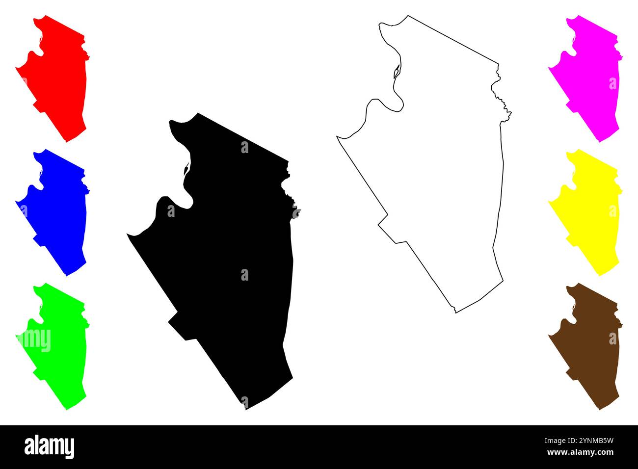 Jackson County, stato della Virginia Occidentale (Stati Uniti, Stati Uniti d'America, Stati Uniti, Stati Uniti, Stati Uniti) mappa vettoriale illustrazione, schizzo scrimolo Jackson mappa Illustrazione Vettoriale