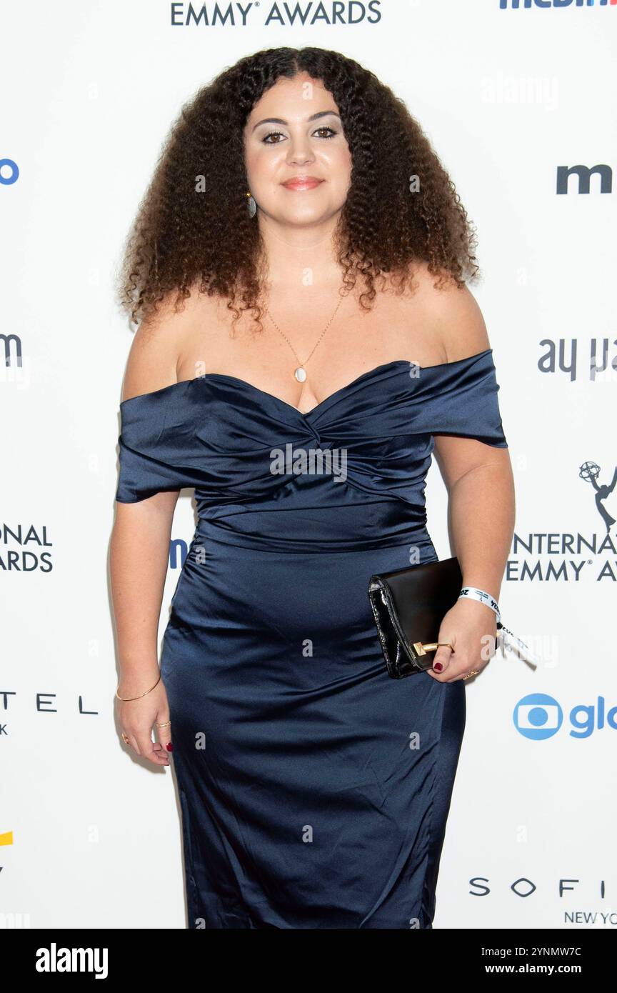 Ornella Ohayon bei der Verleihung der 52. International Emmy Awards 2024 nell'Hilton Hotel di New York. New York, 25.11.2024 Foto Stock