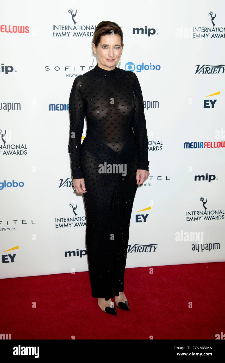 Sidonie Dumas bei der Verleihung der 52. International Emmy Awards 2024 nell'Hilton Hotel di New York. New York, 25.11.2024 Foto Stock