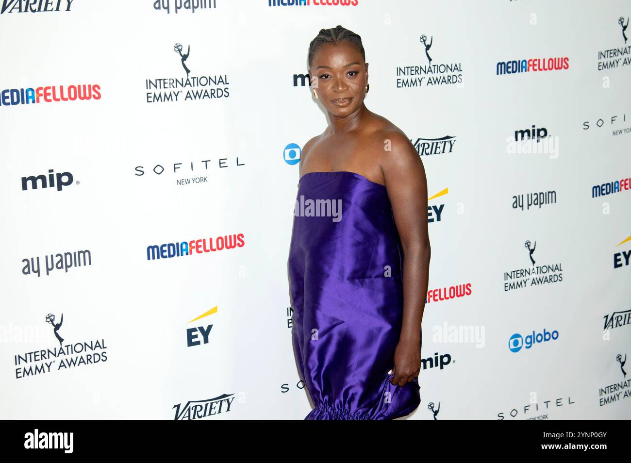 Folake Olowofoyeku bei der Verleihung der 52. International Emmy Awards 2024 nell'Hilton Hotel di New York. New York, 25.11.2024 Foto Stock