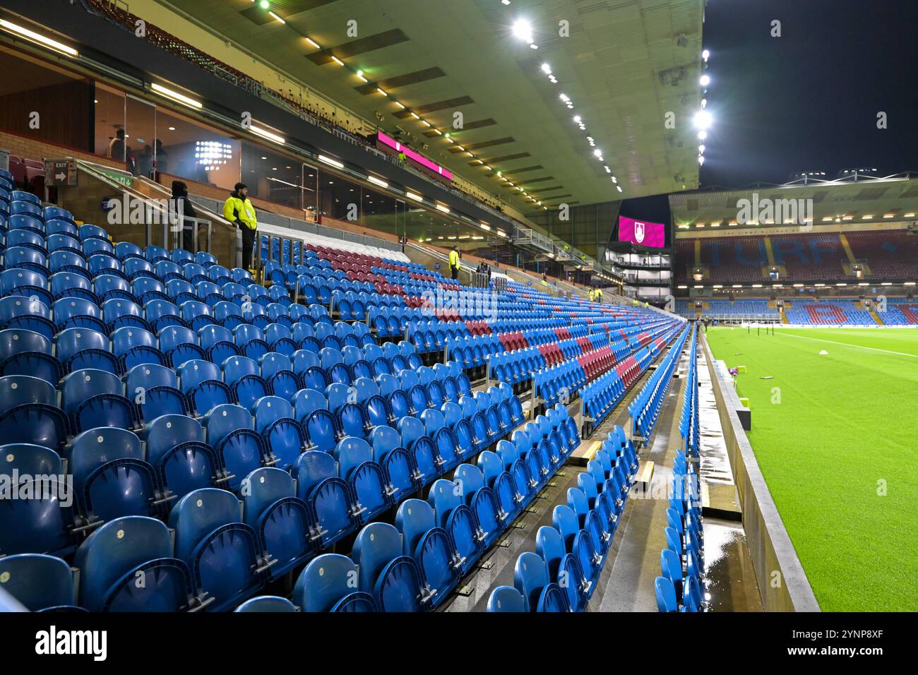 Turf Moor, Burnley, Lancashire, Regno Unito. 26 novembre 2024. EFL Championship Football, Burnley contro Coventry City; posti a sedere al Turf Moor Credit: Action Plus Sports/Alamy Live News Foto Stock