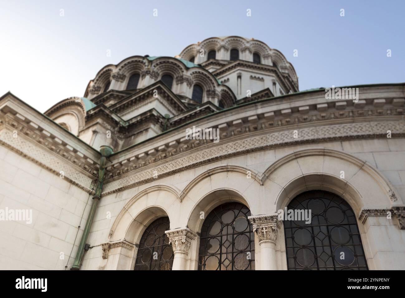 Cattedrale di St. Alexander Nevsky nella storica capitale bulgara. Sofia, Bulgaria, Europa Foto Stock