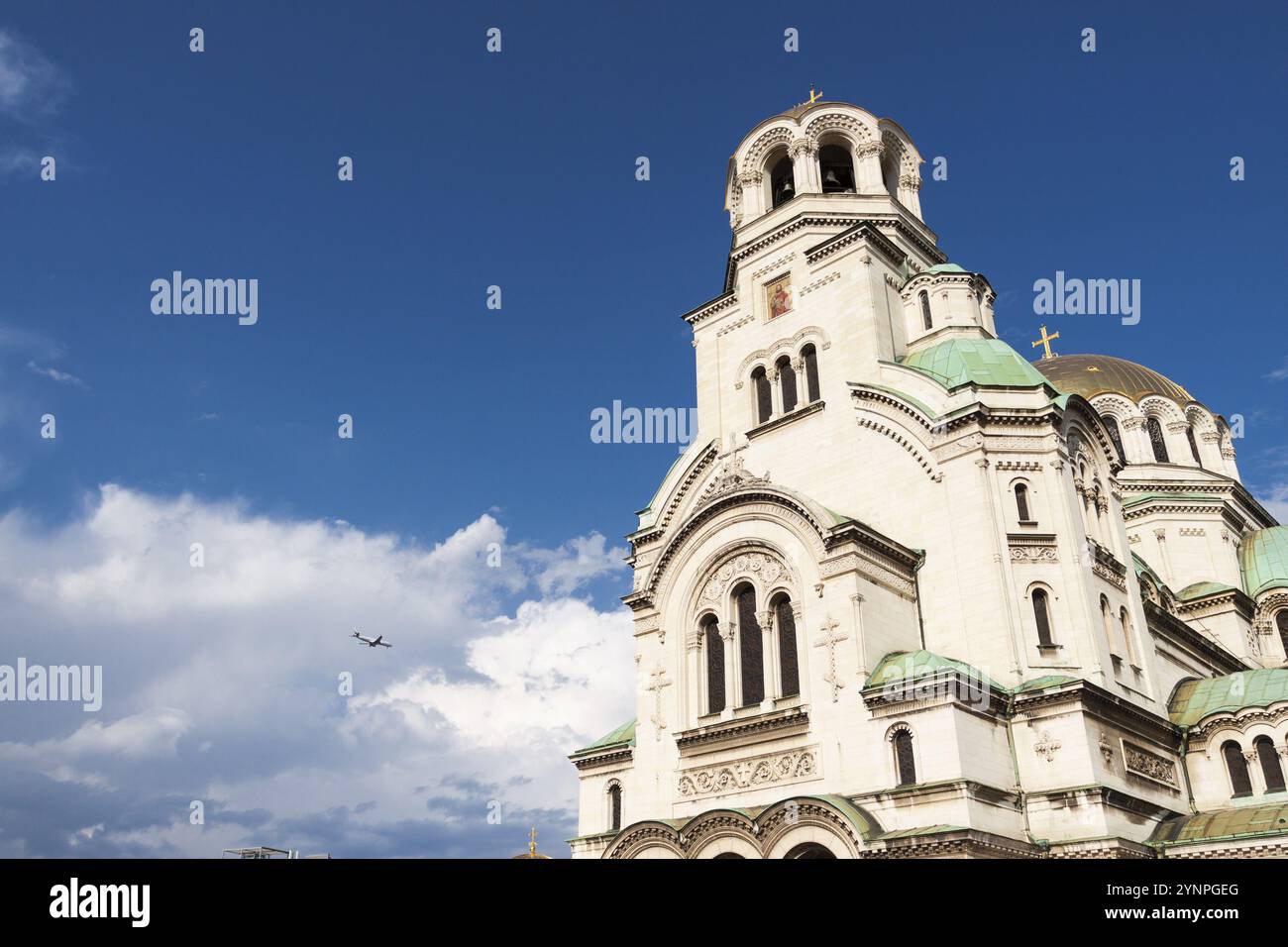 Cattedrale di St. Alexander Nevsky nella storica capitale bulgara. Sofia, Bulgaria, Europa Foto Stock