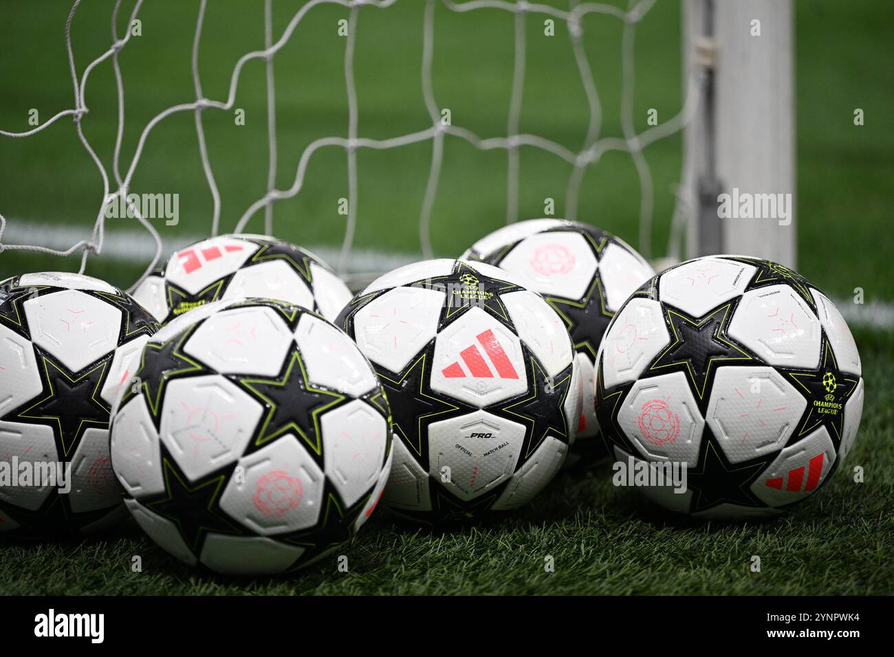 Partita durante la fase MD5 della UEFA Champions League tra Inter FC Internazionale e RB Leipzig, il 26 novembre 2024, allo stadio Giuseppe Meazza San Siro Siro di Milano Foto Stock