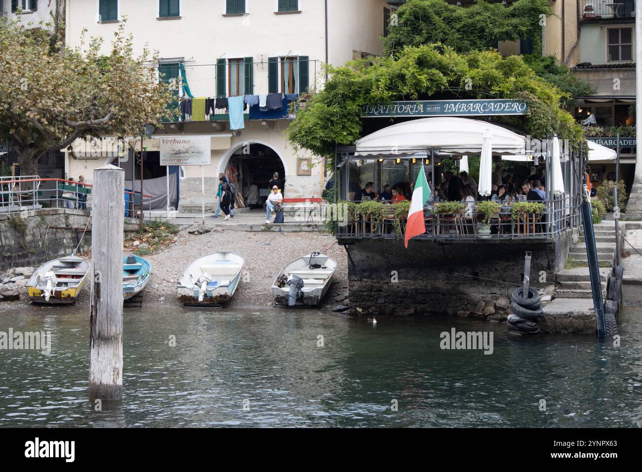 Isola superiore dei pescatori, Lago maggiore Foto Stock