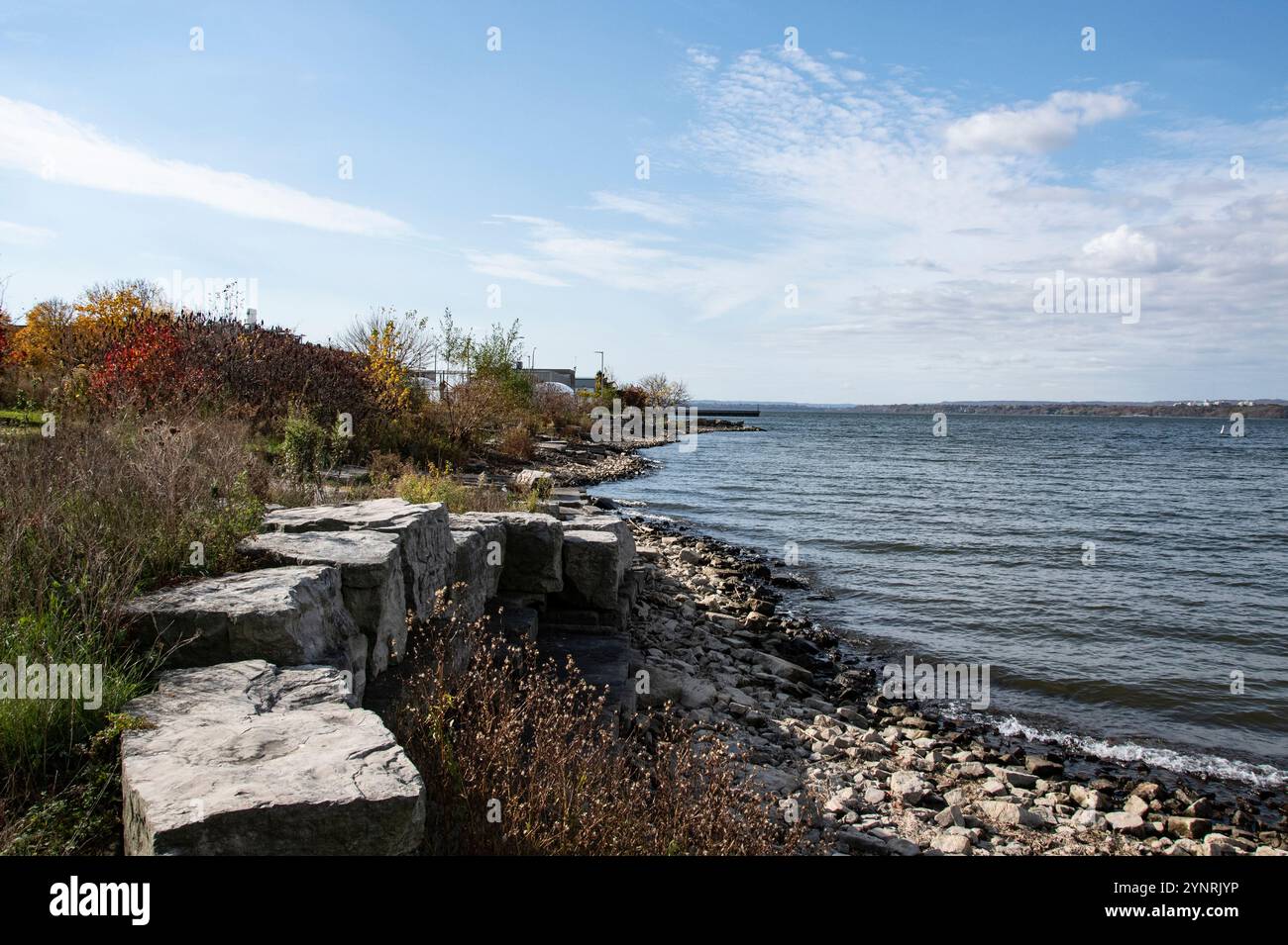 Burlington Bay a Hamilton, Ontario, Canada Foto Stock