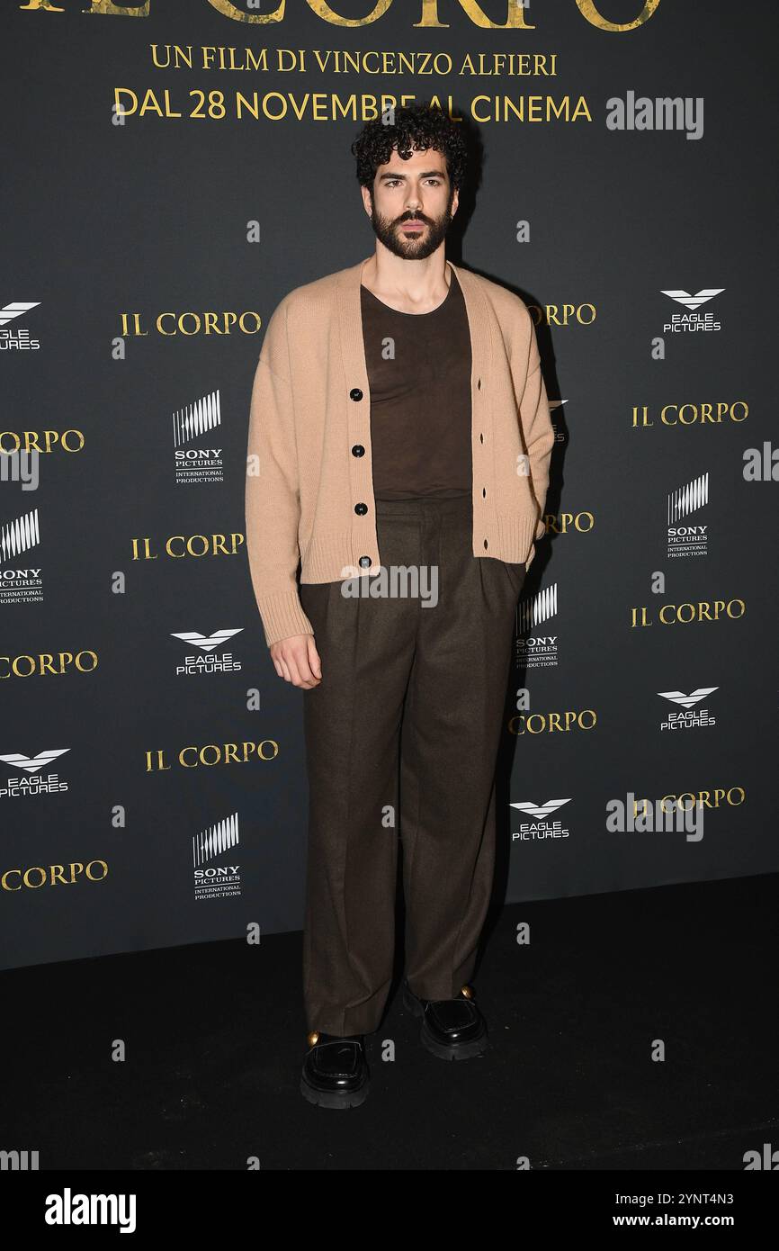 Roma, Cinema Adriano Anteprima del film "il corpo", nella foto: Andrea di Luigi Foto Stock