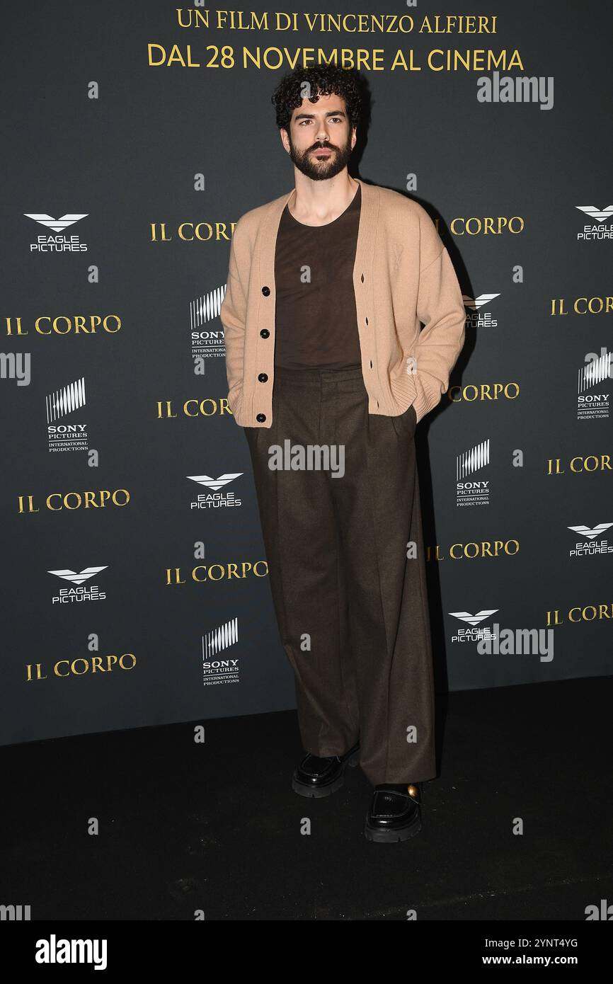 Roma, Cinema Adriano Anteprima del film "il corpo", nella foto: Andrea di Luigi Foto Stock