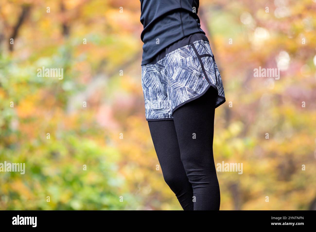 Donna in abbigliamento sportivo Foto Stock