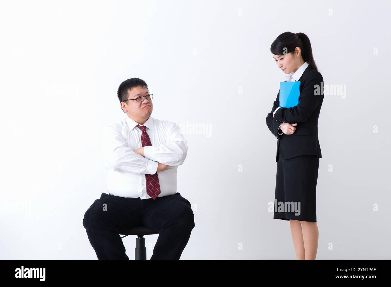 Boss e subordinato Foto Stock