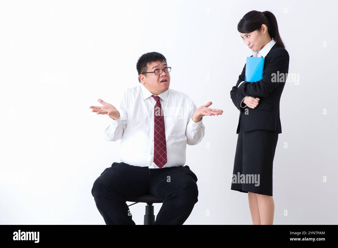 Boss e subordinato Foto Stock
