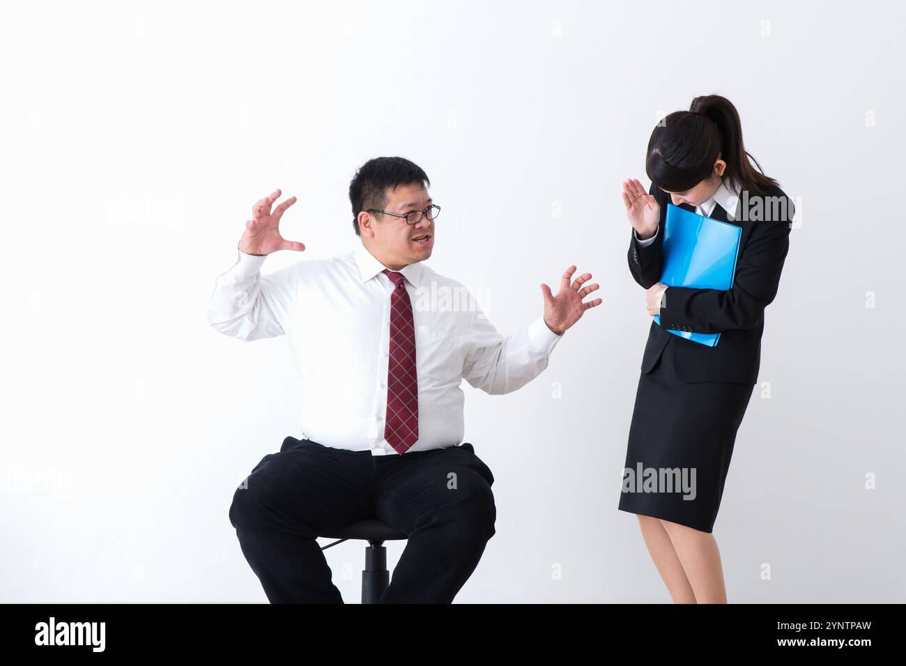 Boss e subordinato Foto Stock