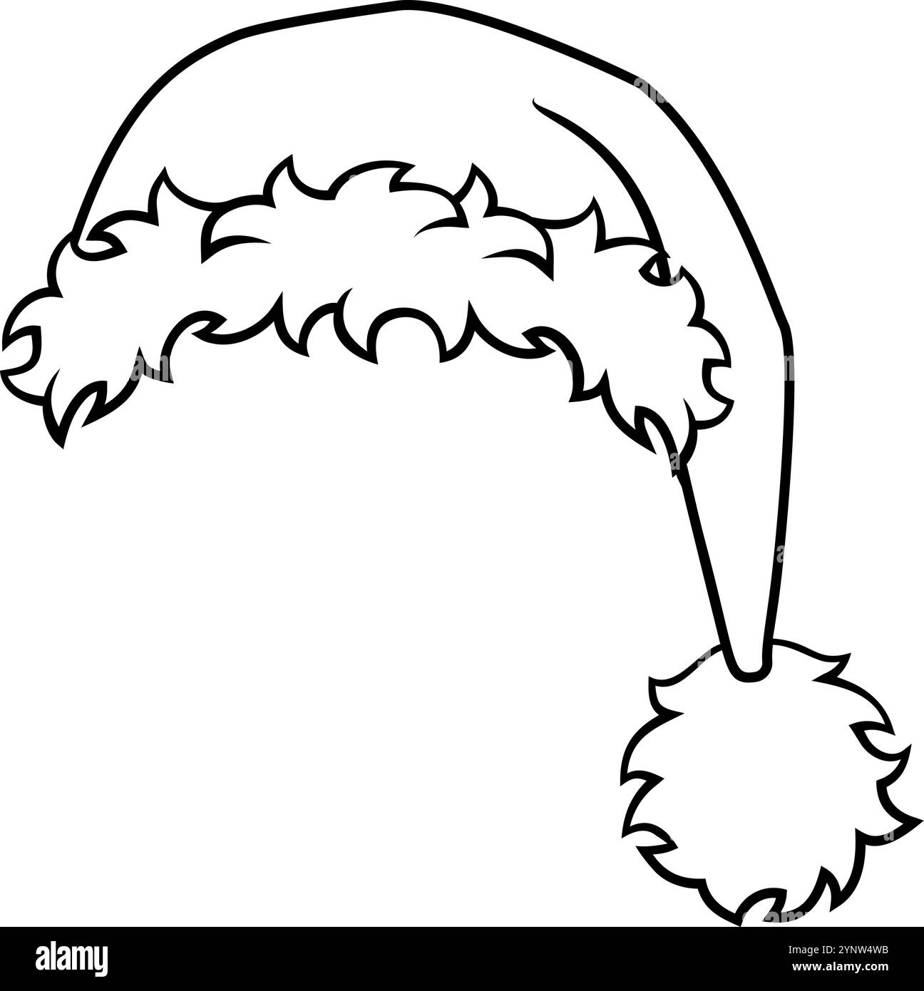 Babbo Natale cappello di Natale Cartoon Illustrazione Vettoriale