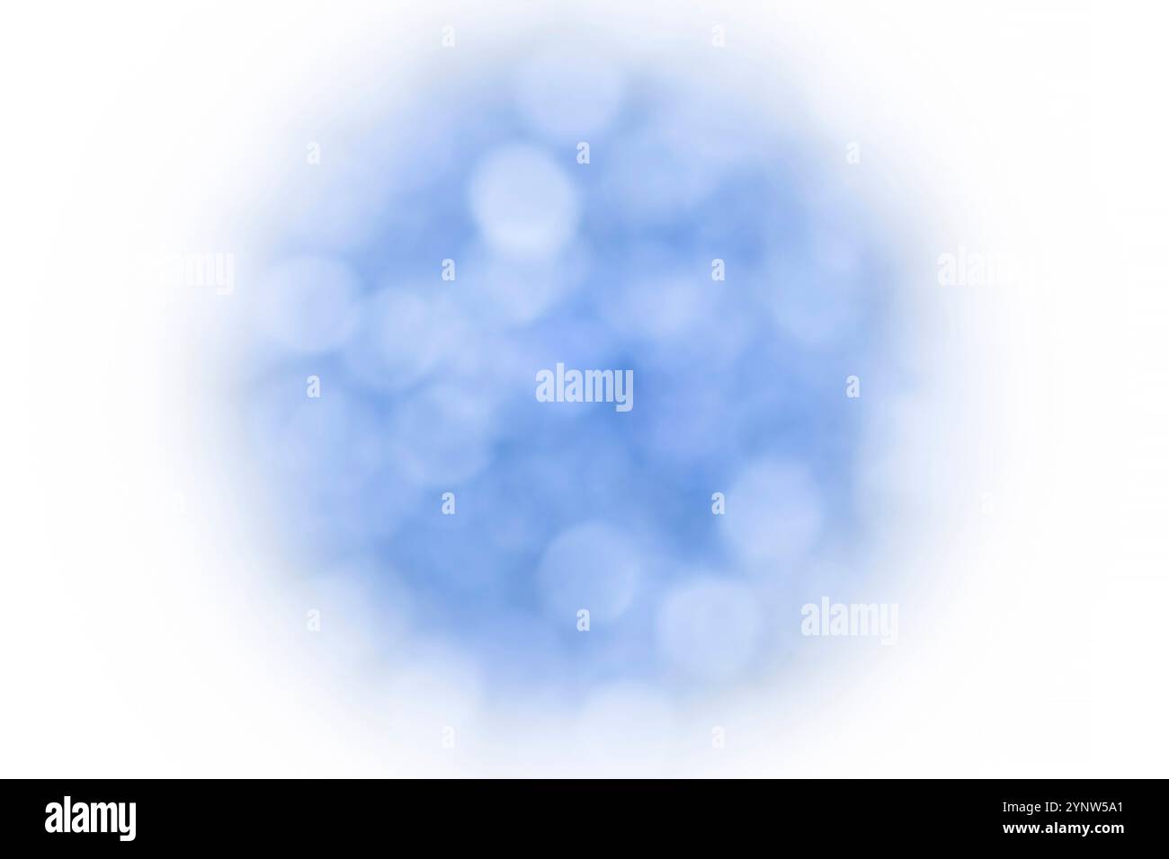 sfondo astratto per le vacanze di capodanno: bokeh blu chiaro su sfondo bianco Foto Stock