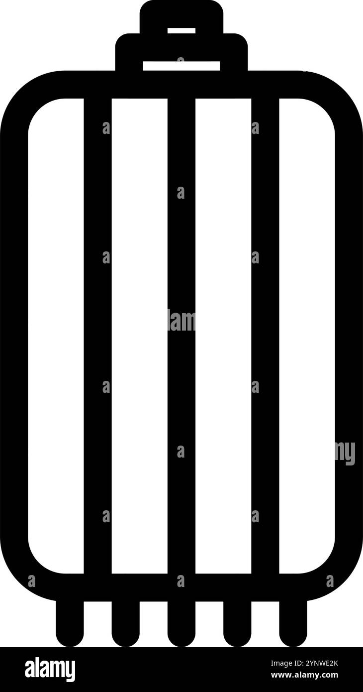 Lanterna cinese - pulita e moderna icona cinese o cinese del capodanno. Illustrazione Vettoriale