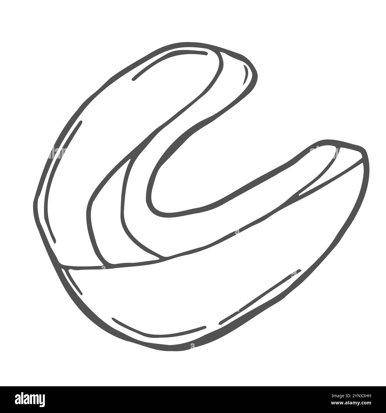 Doodle Vector Set: Attrezzature sportive di boxe e oggetti come canotta, tronco, combattimenti, guanti, cintura, speed bag, ecc. Illustrazione della linea in bianco e nero Illustrazione Vettoriale