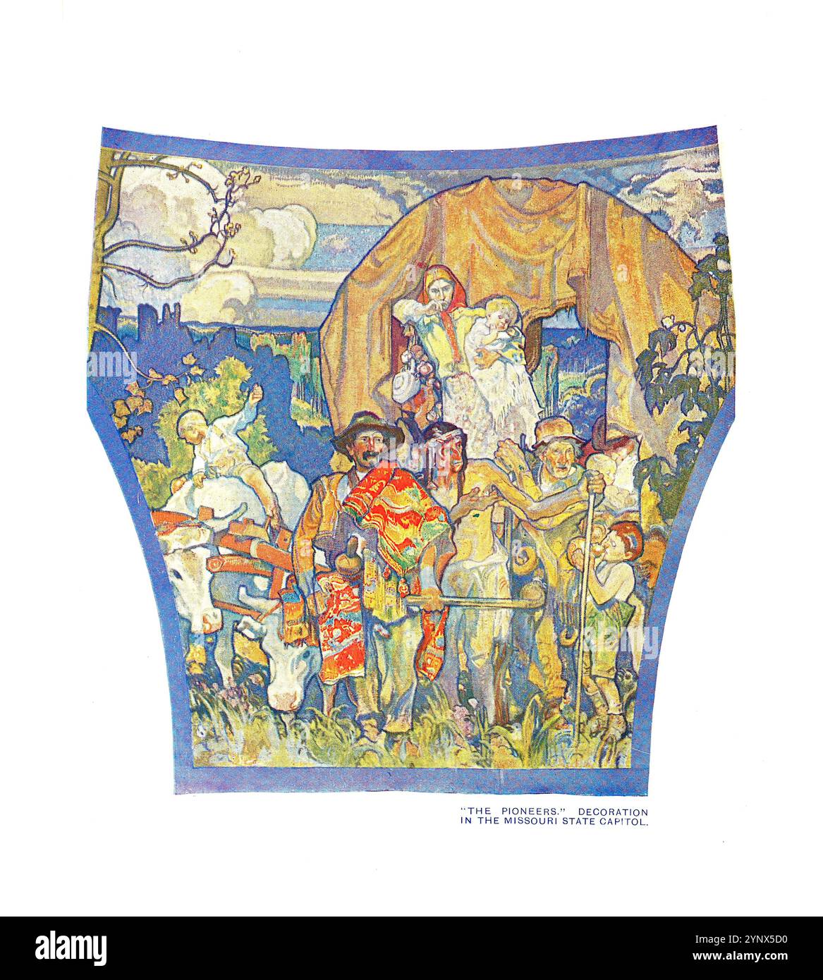 Frank Brangwyn - decorazione nella capitale dello stato del Missouri Foto Stock