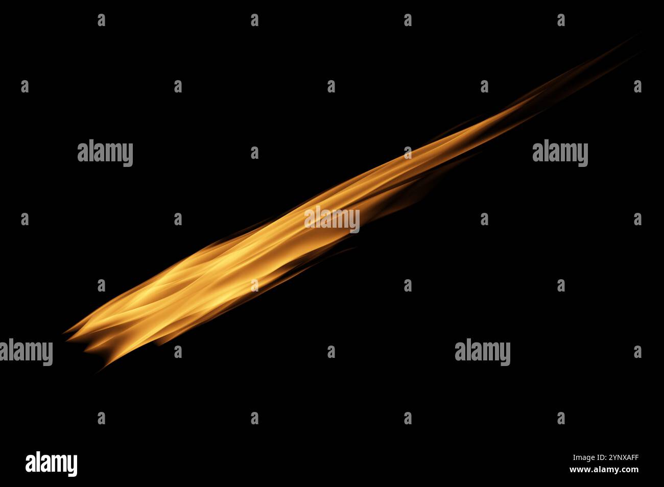 Fiamme su sfondo nero. Fuoco fiamme su sfondo nero. Isolamento ignifugo, struttura astratta. Effetto esplosivo fiammeggiante con bruciatura f Foto Stock
