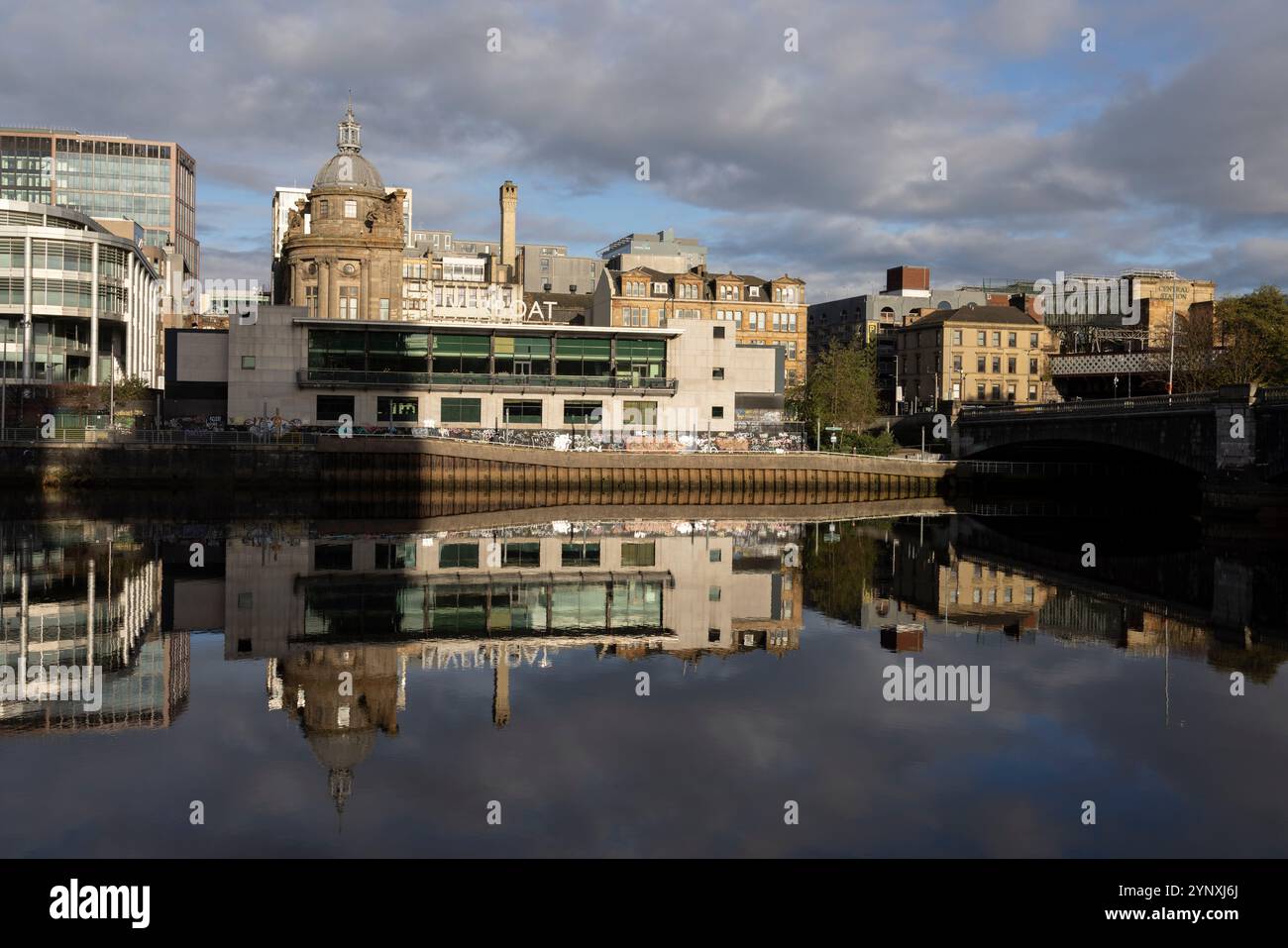 River Clyde, a Glasgow, in Scozia, il 27 novembre 2024. Foto Stock